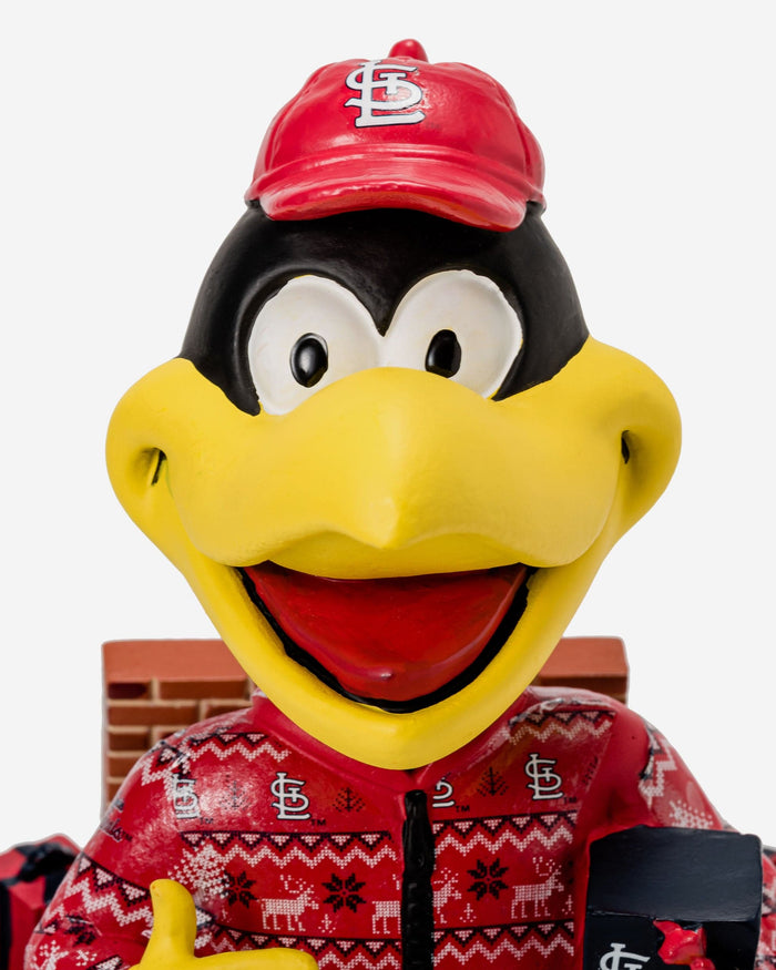 Fredbird St Louis Cardinals Holiday Mascot Bobblehead FOCO - FOCO.com