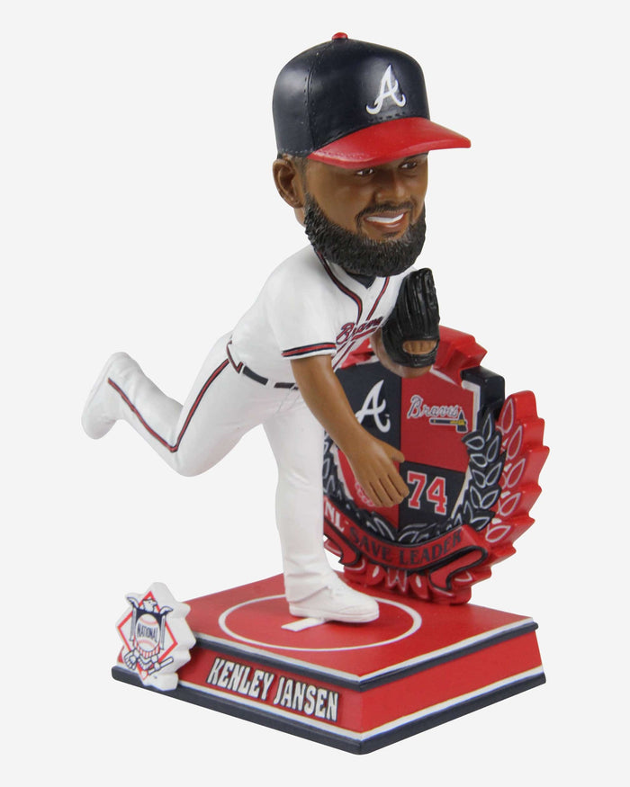 Kenley Jansen Atlanta Braves 2022 National League Save Leader Bobblehead FOCO - FOCO.com