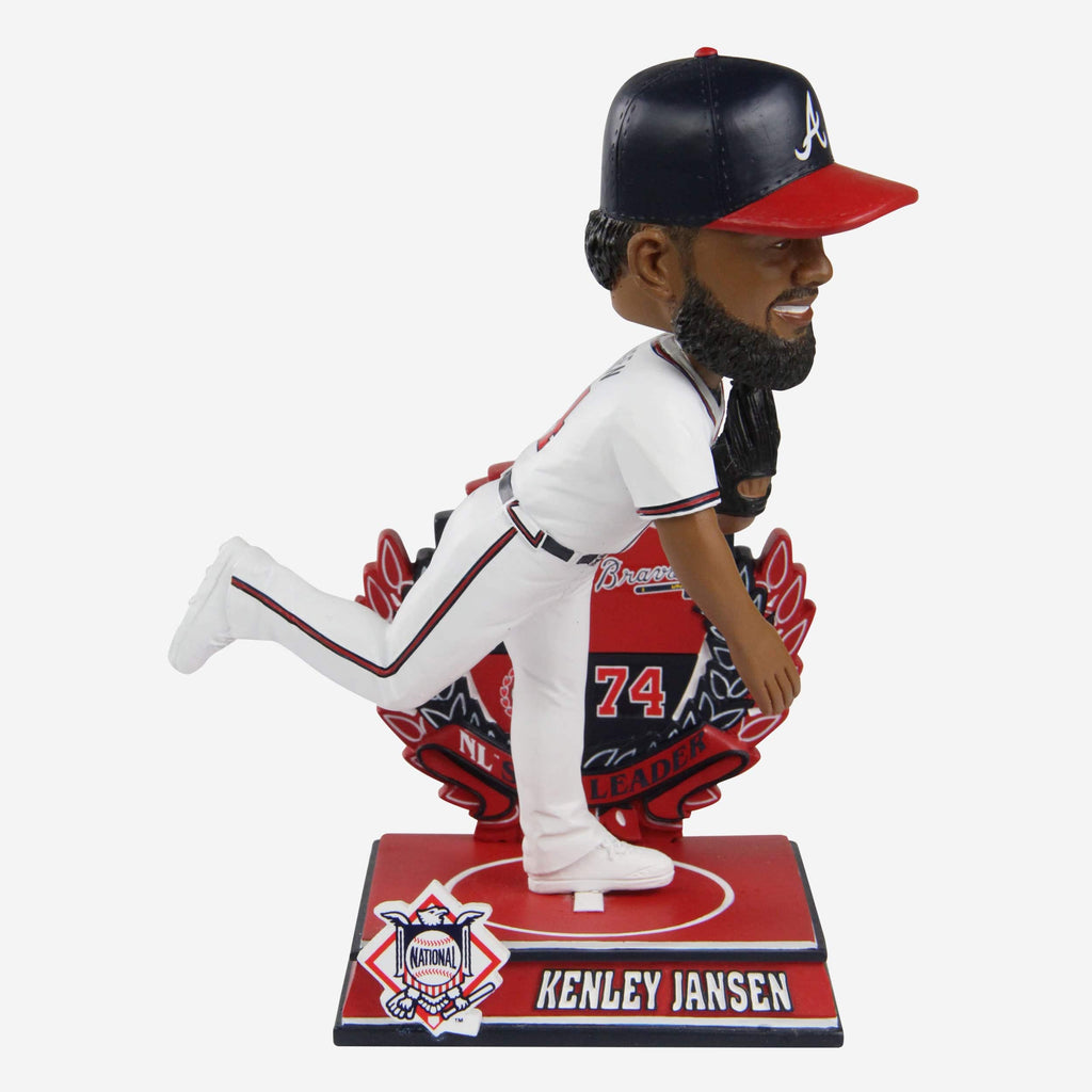 Kenley Jansen Atlanta Braves 2022 National League Save Leader Bobblehead FOCO - FOCO.com