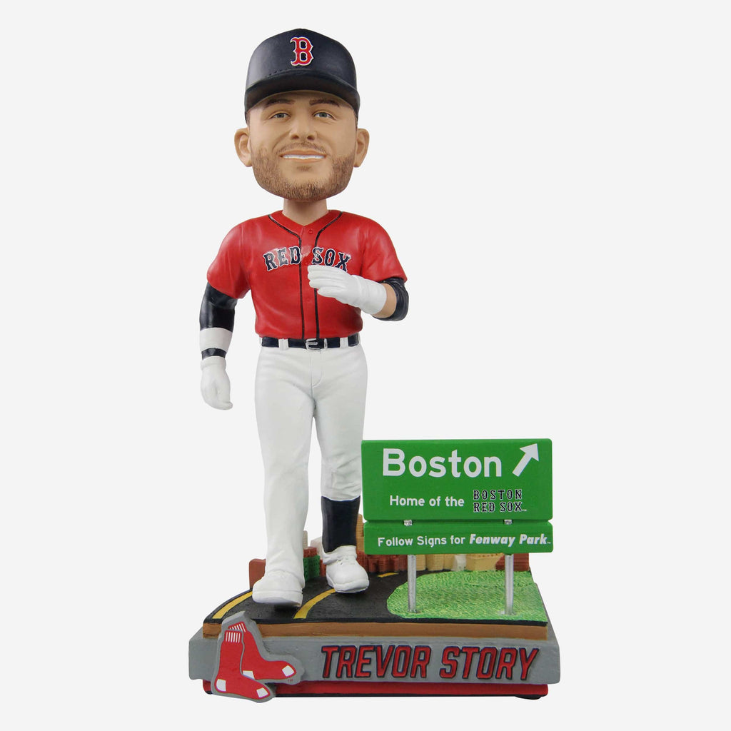 Trevor Story Boston Red Sox Next Stop Bobblehead FOCO - FOCO.com