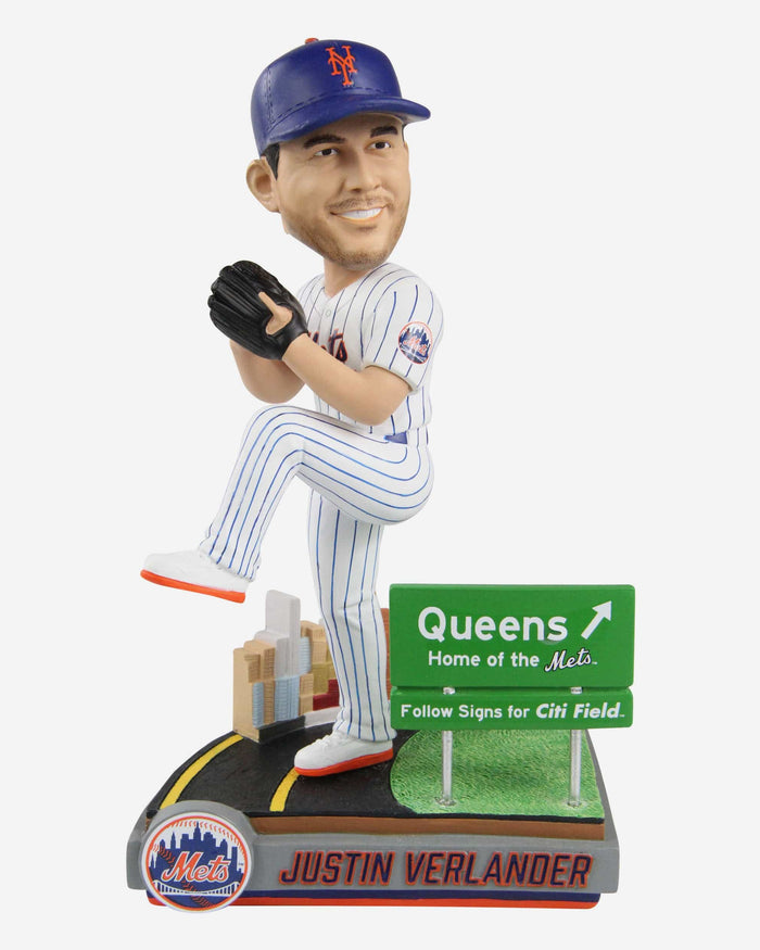 Justin Verlander New York Mets Next Stop Bobblehead FOCO - FOCO.com