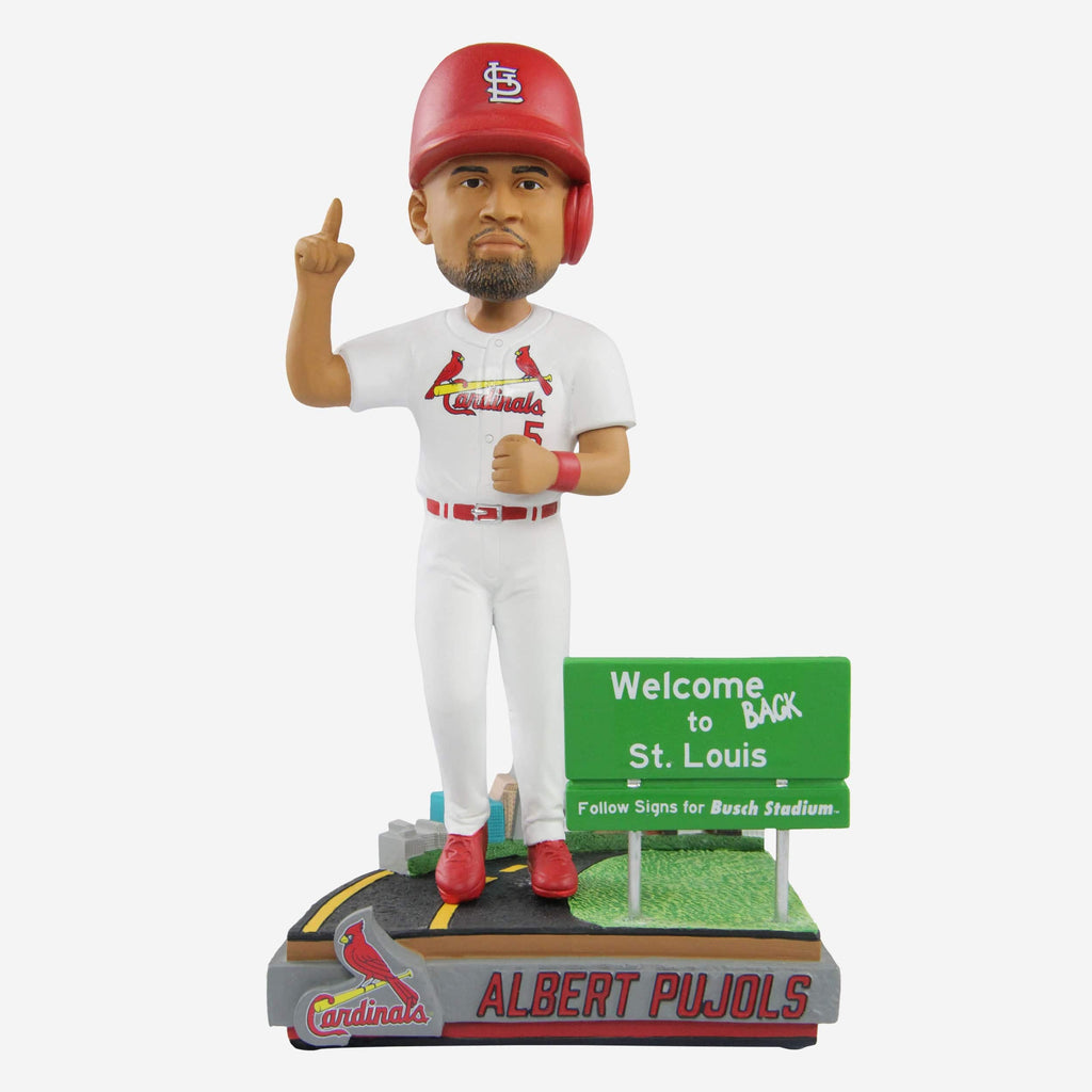 Albert Pujols St Louis Cardinals Welcome Home Bobblehead FOCO - FOCO.com