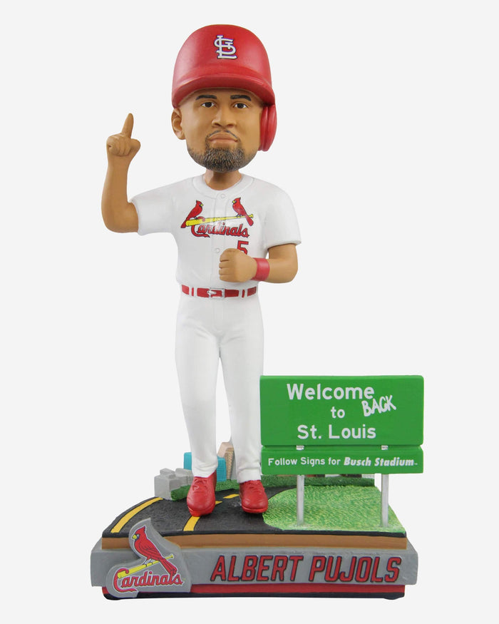 Albert Pujols St Louis Cardinals Welcome Home Bobblehead FOCO - FOCO.com