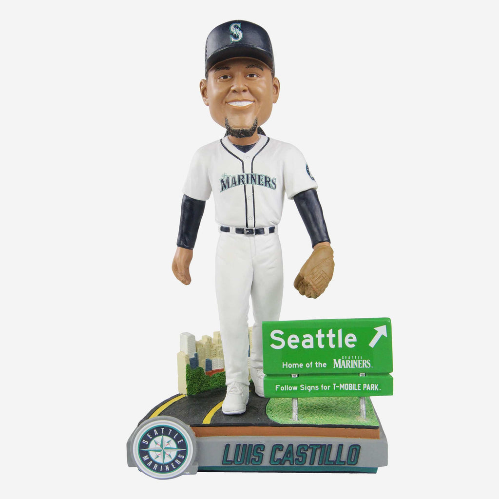 Luis Castillo Seattle Mariners Next Stop Bobblehead FOCO - FOCO.com