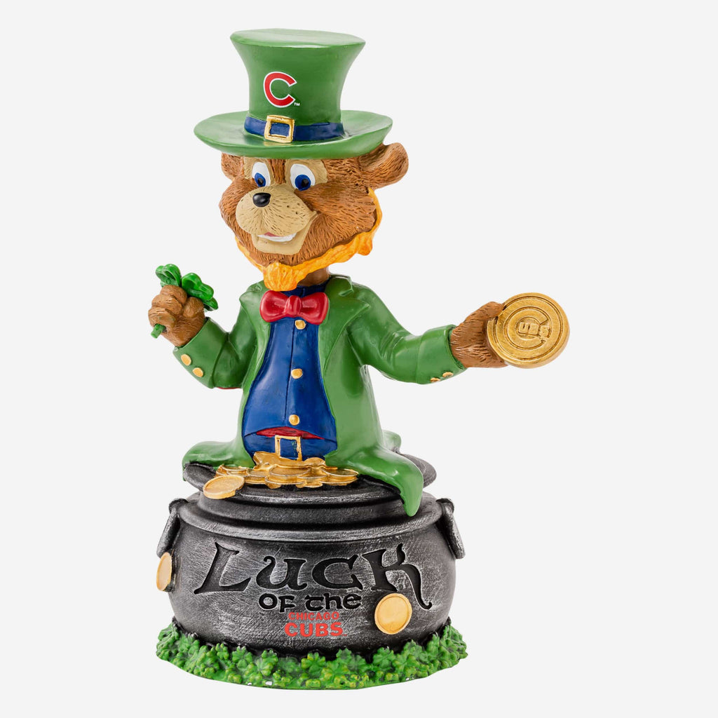 Clark Chicago Cubs Saint Patricks Day Mascot Bobblehead FOCO - FOCO.com