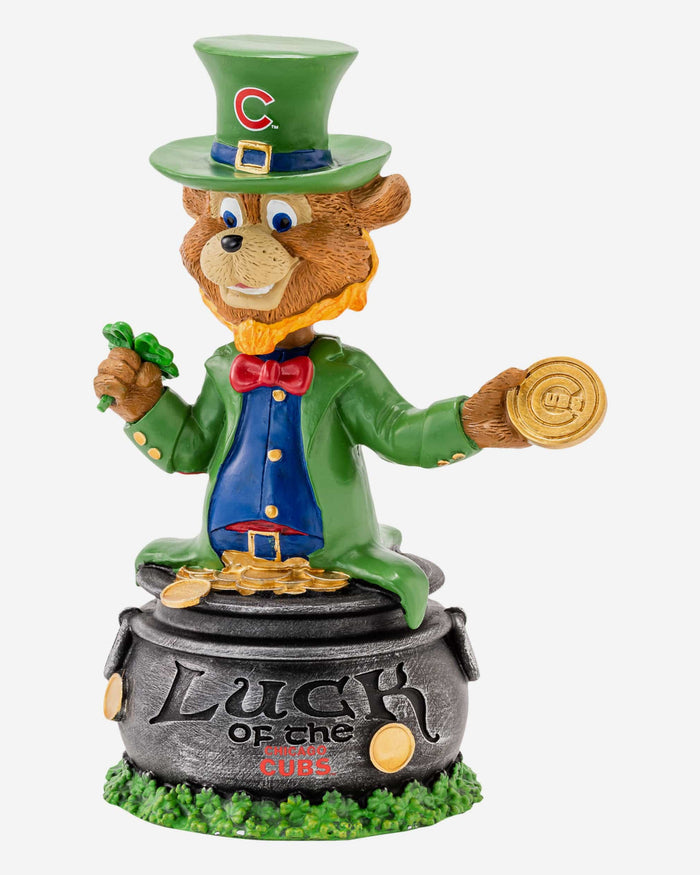 Clark Chicago Cubs Saint Patricks Day Mascot Bobblehead FOCO - FOCO.com