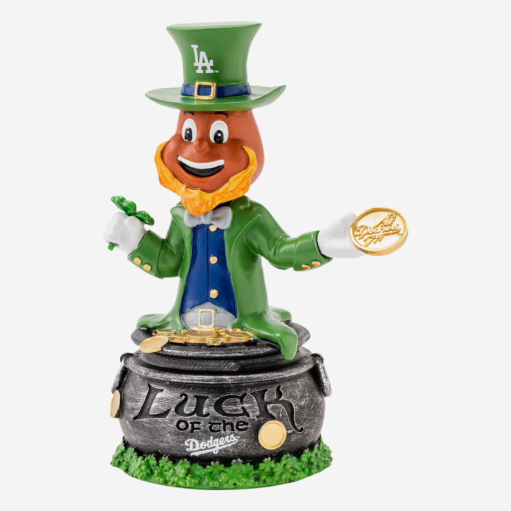 Dodger Dog Los Angeles Dodgers Dodgers Saint Patricks Day Mascot Bobblehead FOCO - FOCO.com