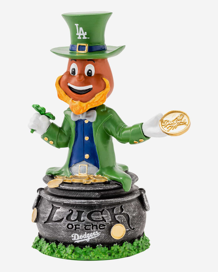 Dodger Dog Los Angeles Dodgers Dodgers Saint Patricks Day Mascot Bobblehead FOCO - FOCO.com