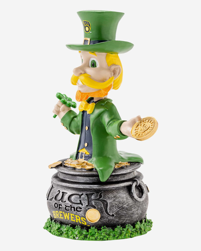 Bernie Brewer Milwaukee Brewers Saint Patricks Day Mascot Bobblehead FOCO - FOCO.com