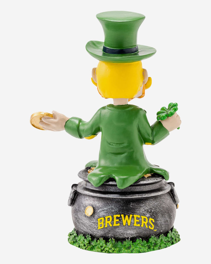 Bernie Brewer Milwaukee Brewers Saint Patricks Day Mascot Bobblehead FOCO - FOCO.com