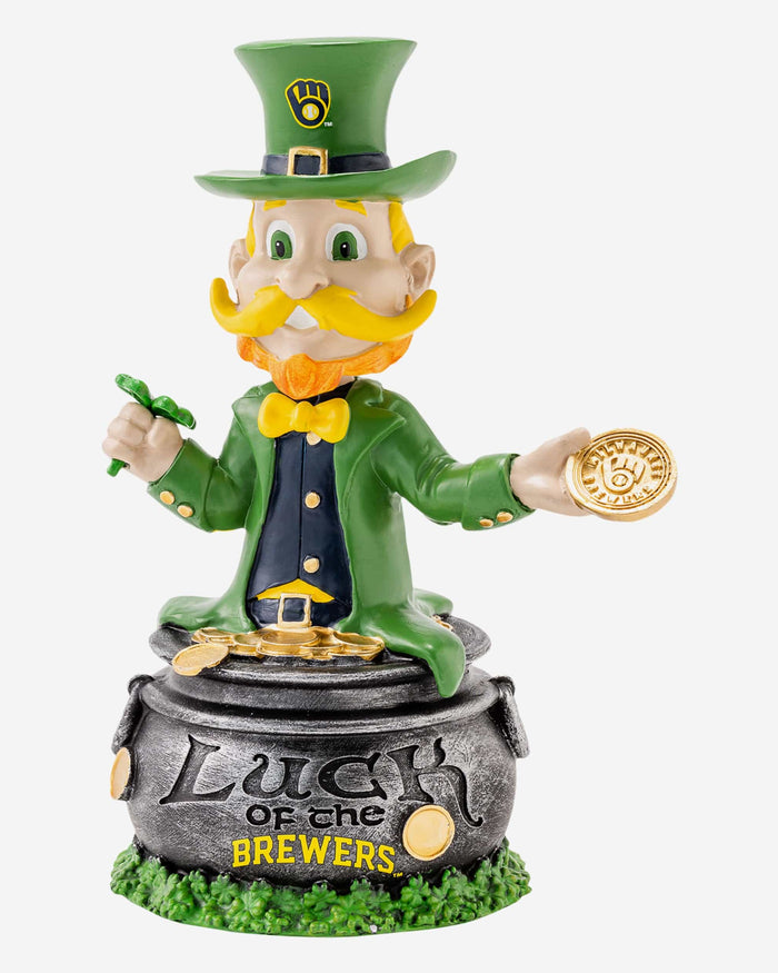 Bernie Brewer Milwaukee Brewers Saint Patricks Day Mascot Bobblehead FOCO - FOCO.com