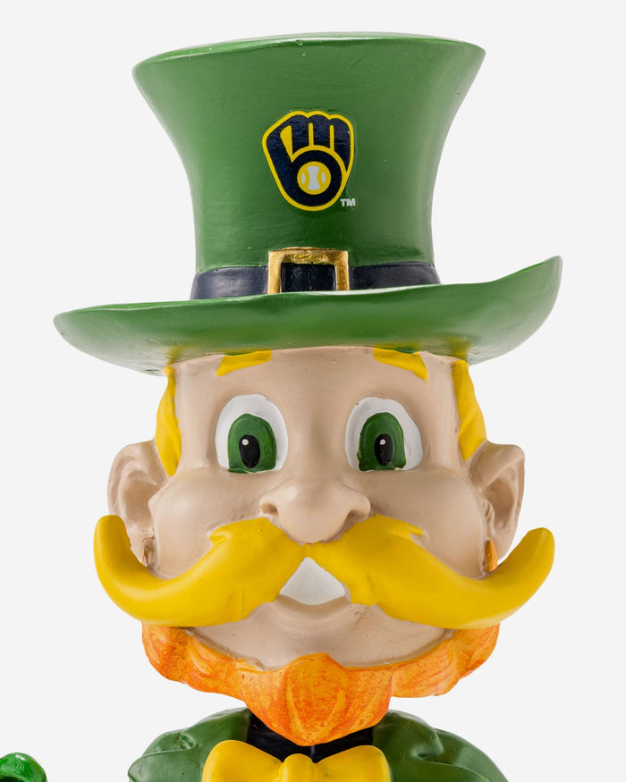 Bernie Brewer Milwaukee Brewers Saint Patricks Day Mascot Bobblehead FOCO - FOCO.com