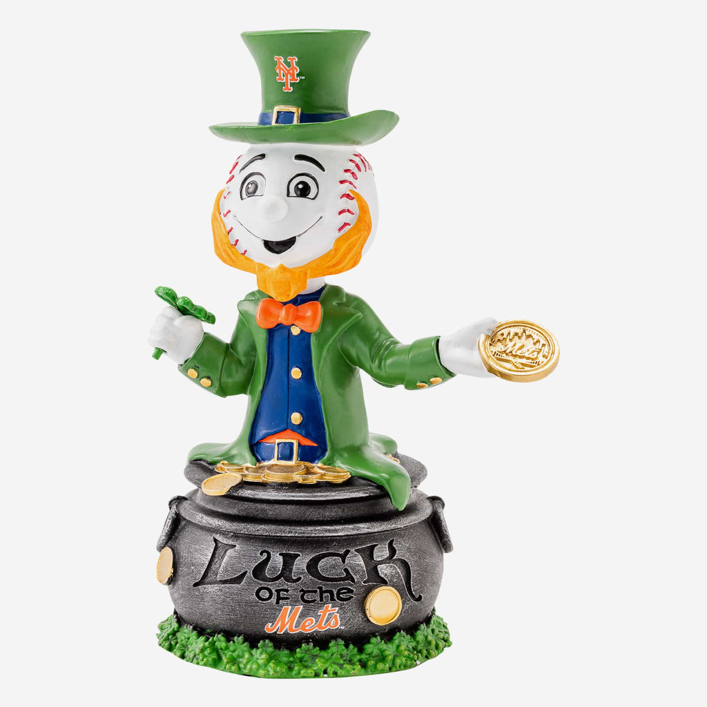 Mr Met New York Mets Saint Patricks Day Mascot Bobblehead FOCO - FOCO.com