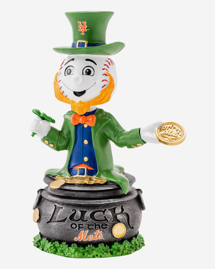 Mr Met New York Mets Saint Patricks Day Mascot Bobblehead FOCO - FOCO.com