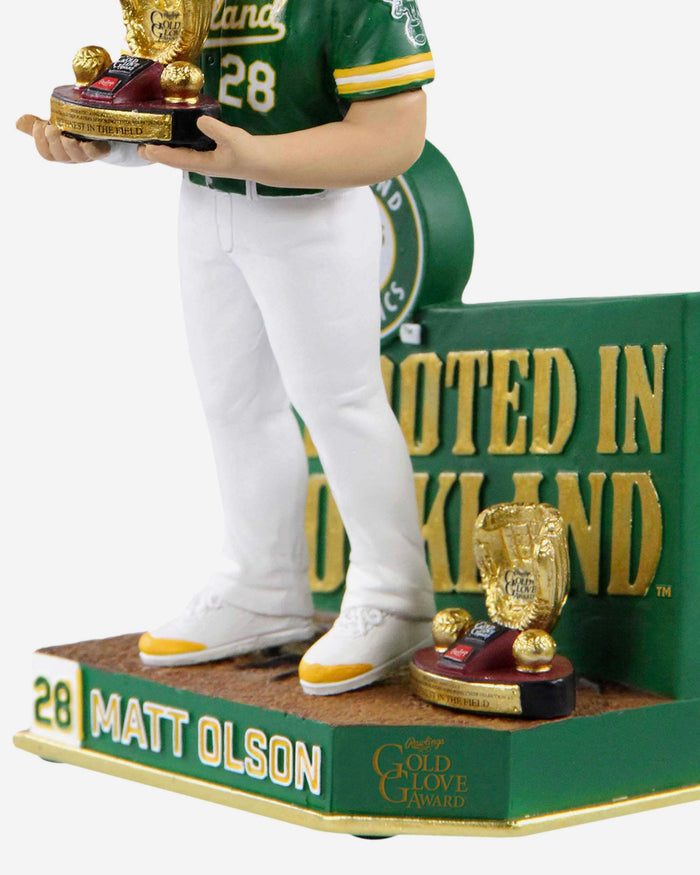 Matt Olson Oakland Athletics 2X Gold Glove Bobblehead FOCO - FOCO.com