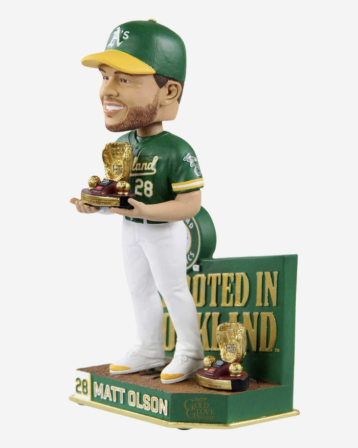 Matt Olson Oakland Athletics 2X Gold Glove Bobblehead FOCO - FOCO.com