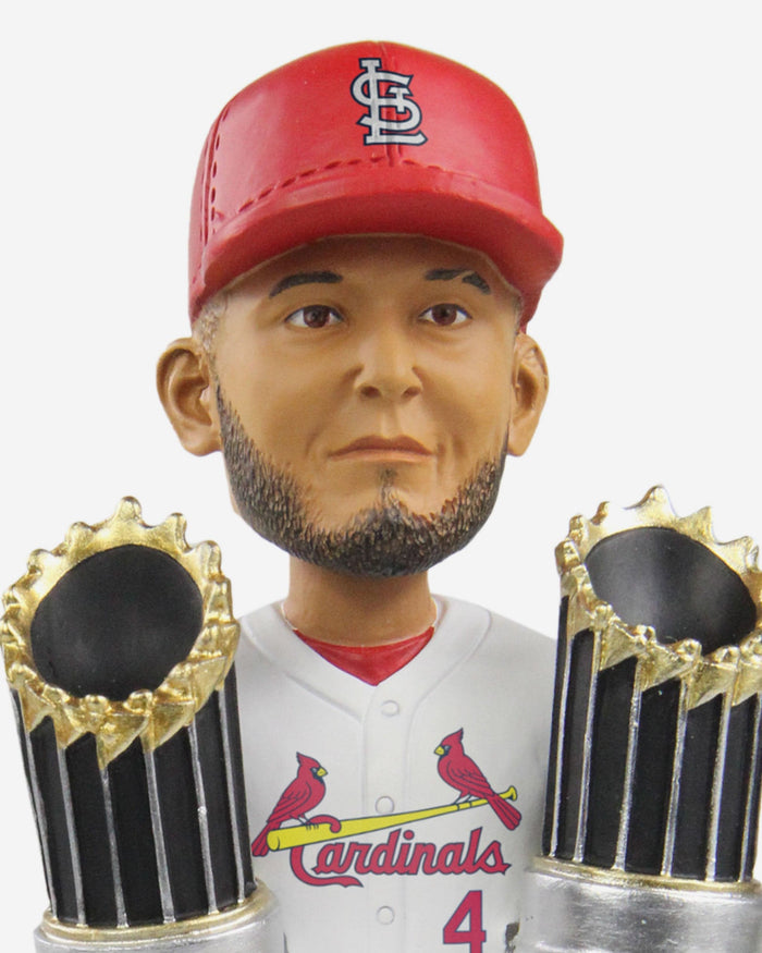 Yadier Molina St Louis Cardinals 2X World Series Champion Bobblehead FOCO - FOCO.com