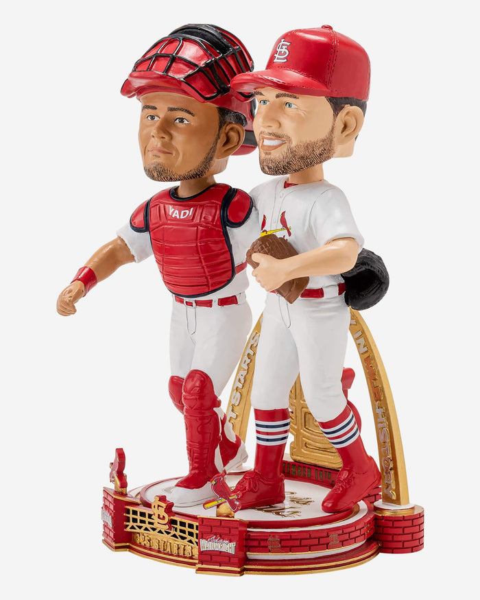 Adam Wainwright & Yadier Molina St Louis Cardinals 325 Career Battery Start Record Dual Bobblehead FOCO - FOCO.com