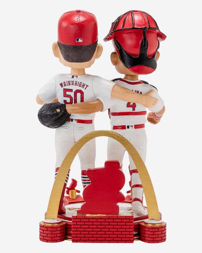 Adam Wainwright & Yadier Molina St Louis Cardinals 325 Career Battery Start Record Dual Bobblehead FOCO - FOCO.com