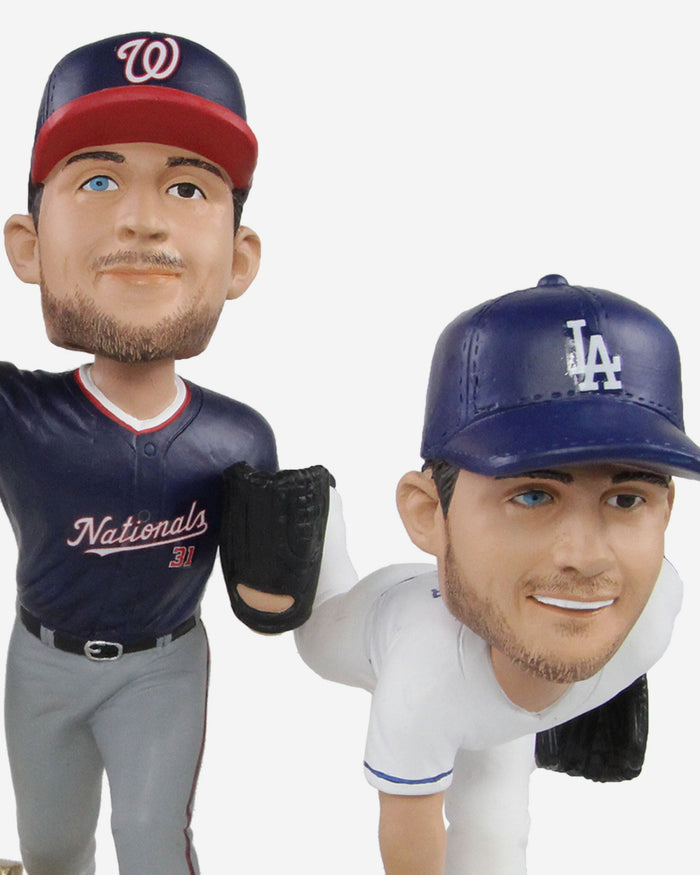 Max Scherzer 4 Team Career 3000 Strikeout Mini Bobblehead Scene FOCO - FOCO.com