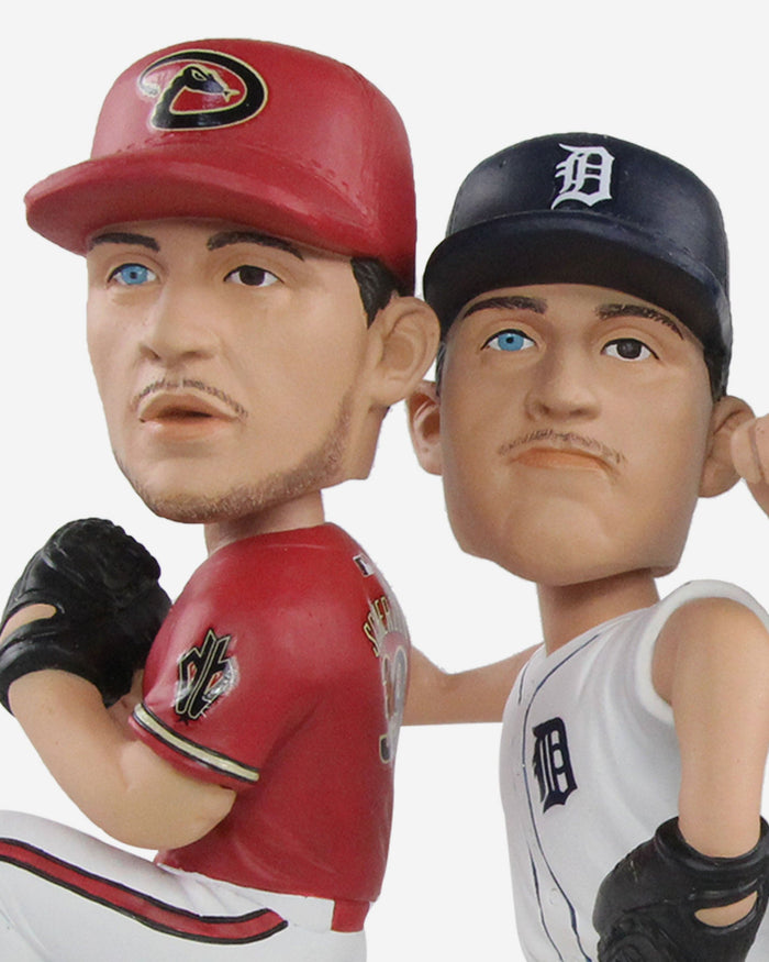 Max Scherzer 4 Team Career 3000 Strikeout Mini Bobblehead Scene FOCO - FOCO.com