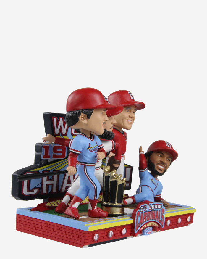 St Louis Cardinals 1982 World Series Champions 40th Anniversary Mini Bobblehead Scene FOCO - FOCO.com