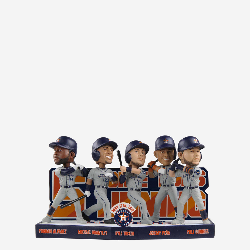 Houston Astros 5 Home Run Inning Mini Bobblehead Scene FOCO - FOCO.com