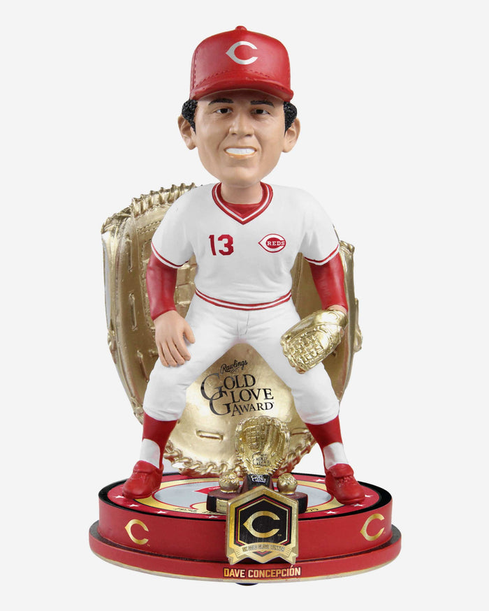 Dave Concepcion Cincinnati Reds 5X Gold Glove Award Bobblehead FOCO - FOCO.com