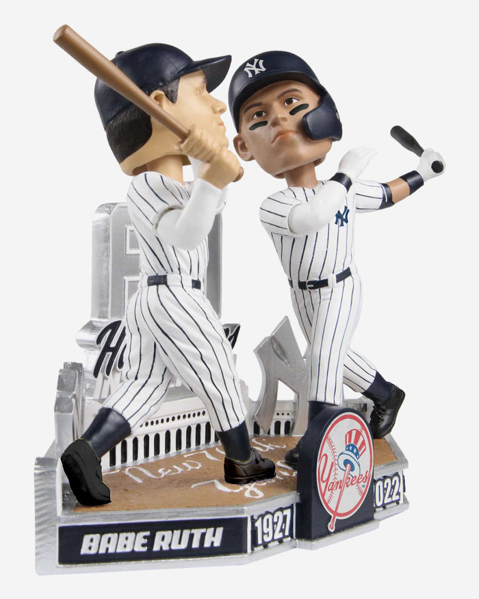 Aaron Judge & Babe Ruth New York Yankees 60 Home Run Club Dual Bobblehead FOCO - FOCO.com
