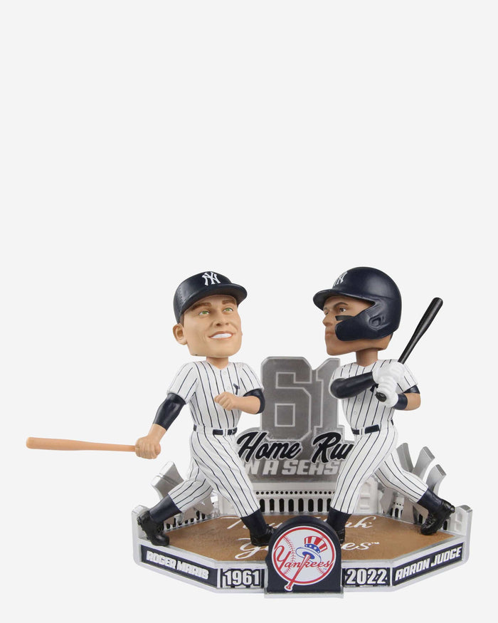 Aaron Judge & Roger Maris New York Yankees 61 Home Run Club Dual Bobblehead FOCO - FOCO.com