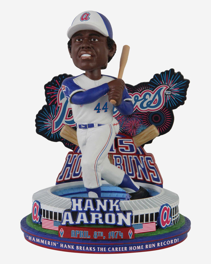 Hank Aaron Atlanta Braves 715th Home Run Moment Bobblehead FOCO - FOCO.com