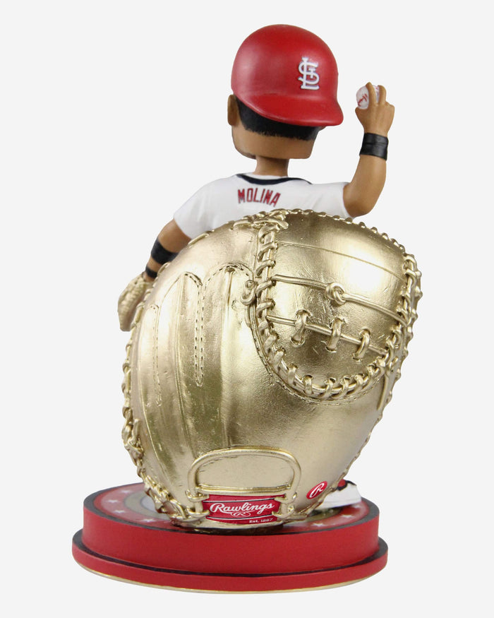 Yadier Molina St Louis Cardinals 9X Gold Glove Award Bobblehead FOCO - FOCO.com