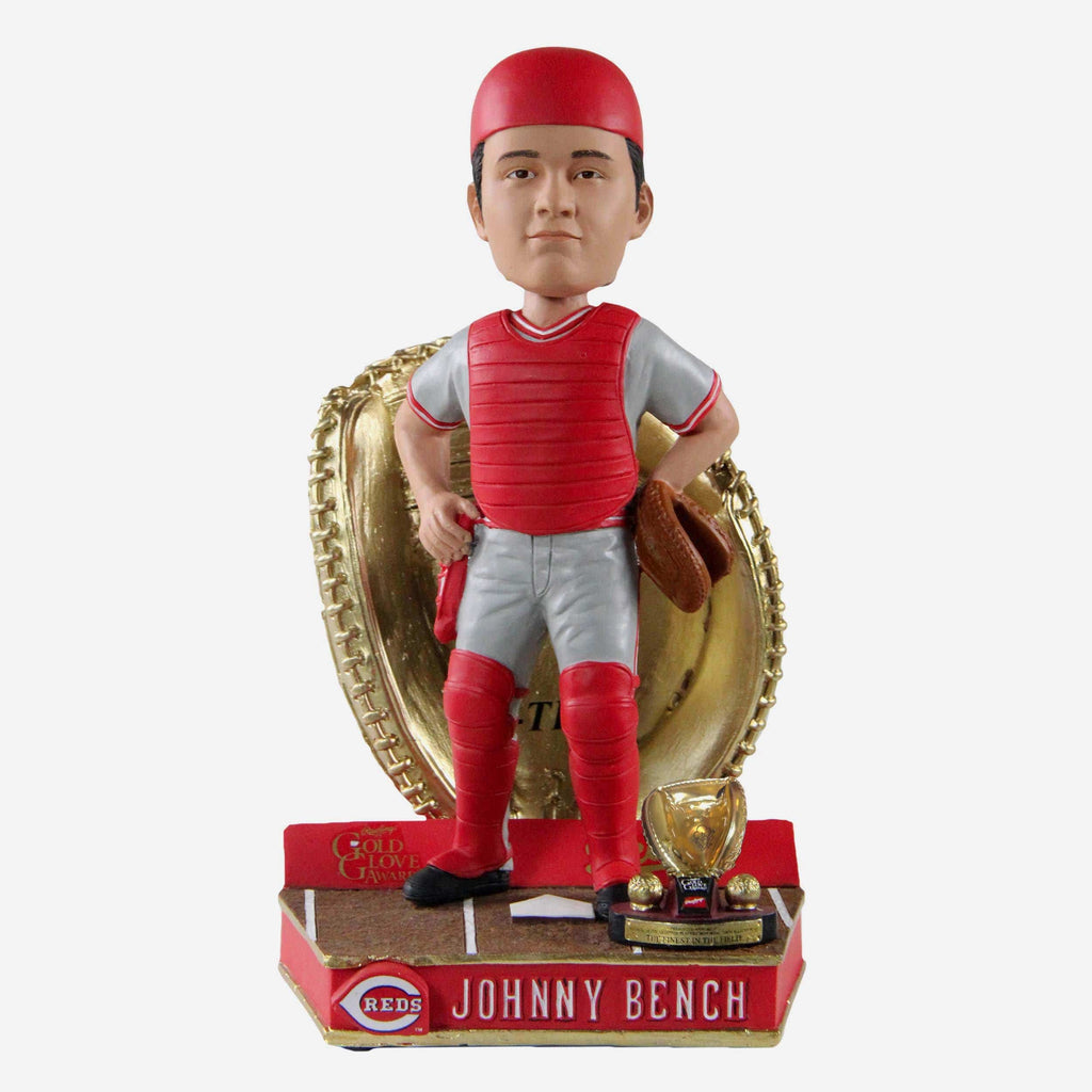 Johnny Bench Cincinnati Reds All Time Gold Glove Bobblehead FOCO - FOCO.com