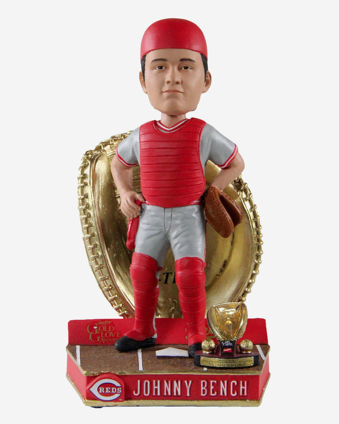 Johnny Bench Cincinnati Reds All Time Gold Glove Bobblehead FOCO - FOCO.com