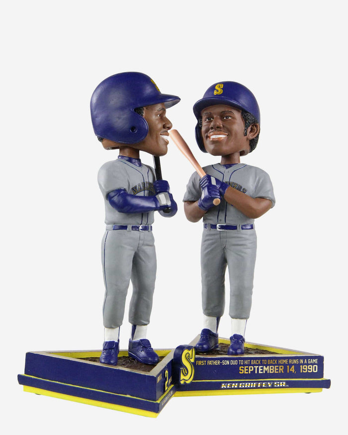 Ken Griffey Jr & Ken Griffey Sr Seattle Mariners Back to Back Home Run Bobblehead FOCO - FOCO.com