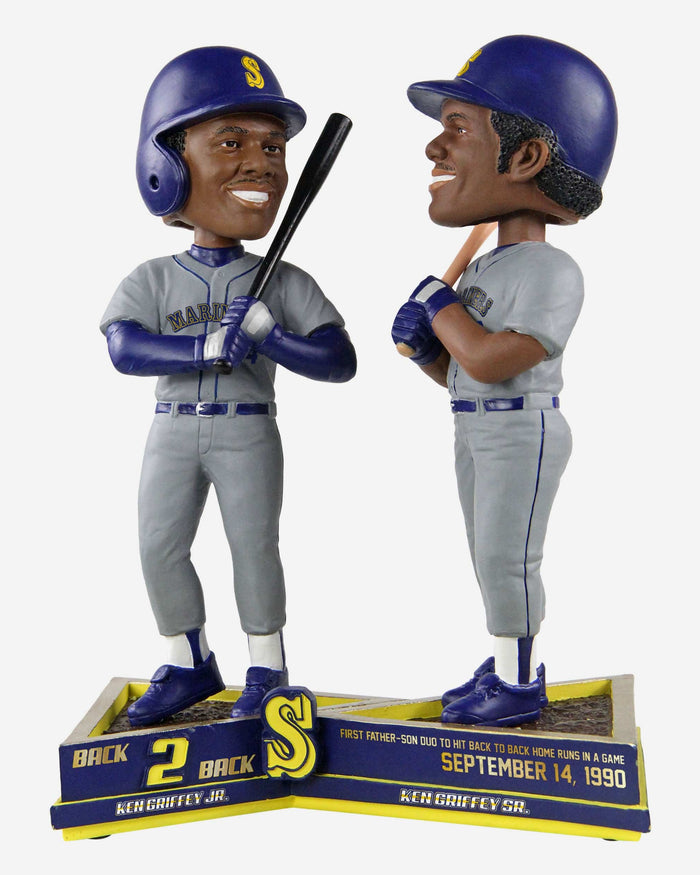 Ken Griffey Jr & Ken Griffey Sr Seattle Mariners Back to Back Home Run Bobblehead FOCO - FOCO.com