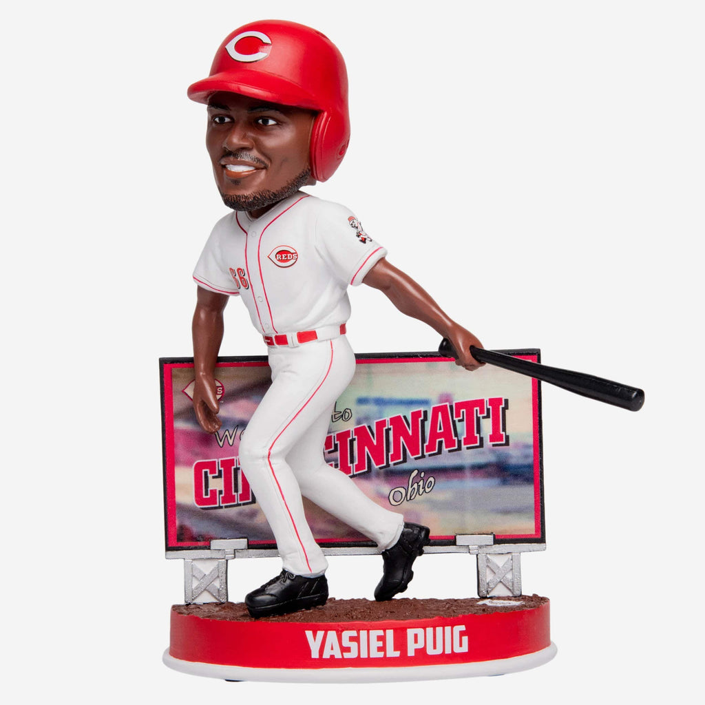 Yasiel Puig Cincinnati Reds Billboard Bobblehead FOCO - FOCO.com