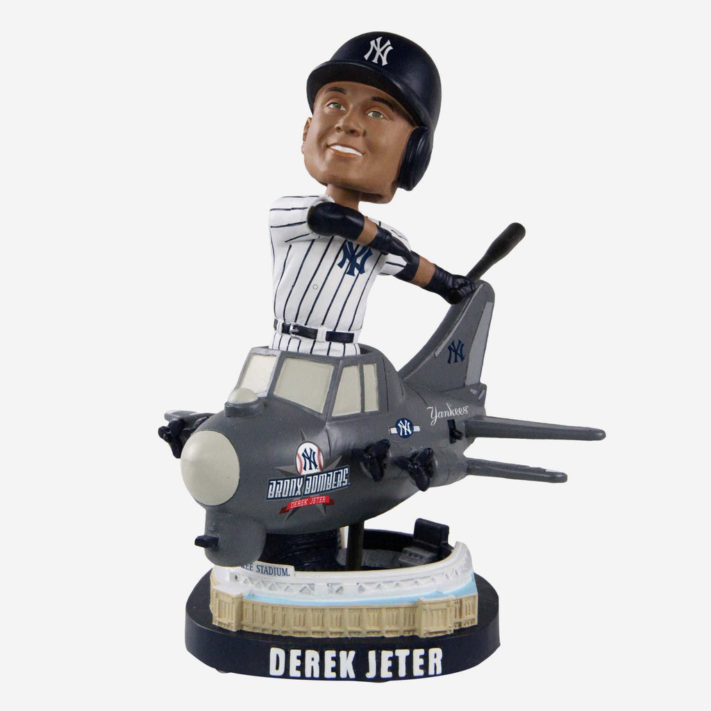 Derek Jeter New York Yankees Bomber Spinning Bobblehead FOCO - FOCO.com