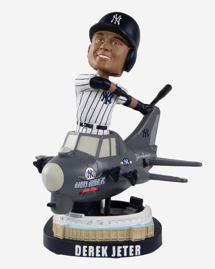 Derek Jeter New York Yankees Bomber Spinning Bobblehead FOCO - FOCO.com