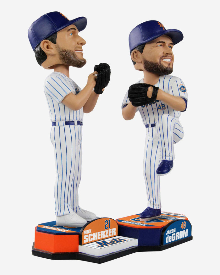 Jacob deGrom & Max Scherzer New York Mets Bobblemate Bobblehead FOCO - FOCO.com