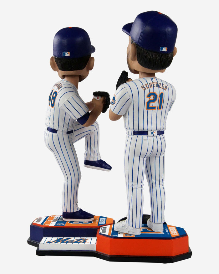 Jacob deGrom & Max Scherzer New York Mets Bobblemate Bobblehead FOCO - FOCO.com