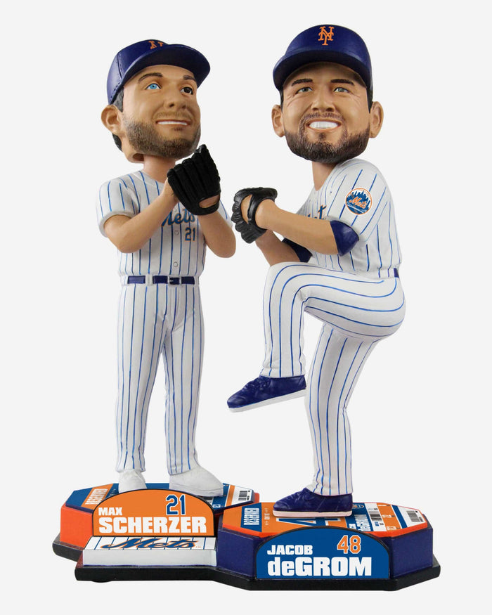 Jacob deGrom & Max Scherzer New York Mets Bobblemate Bobblehead FOCO - FOCO.com