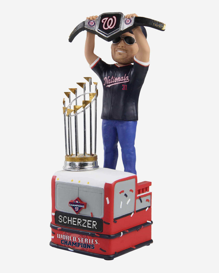 Max Scherzer Washington Nationals 2019 World Series Champions The Belt Bobblehead FOCO - FOCO.com