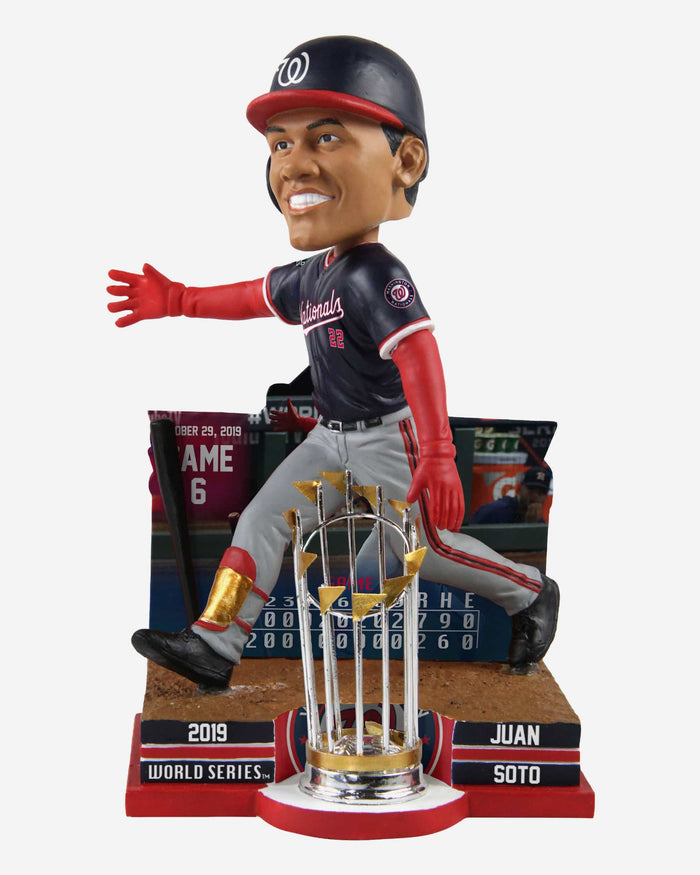 Juan Soto Washington Nationals 2019 World Series Champions Moment Bobblehead FOCO - FOCO.com