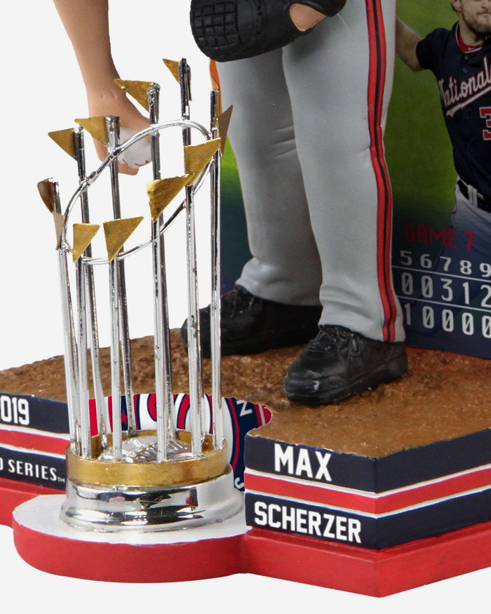 Max Scherzer Washington Nationals 2019 World Series Champions Moment Bobblehead FOCO - FOCO.com