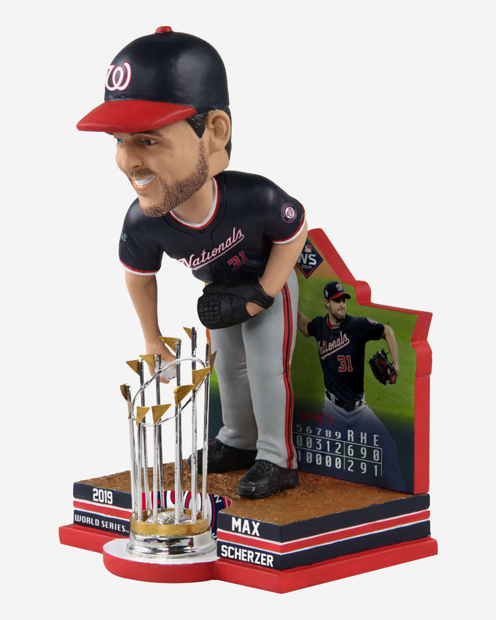 Max Scherzer Washington Nationals 2019 World Series Champions Moment Bobblehead FOCO - FOCO.com