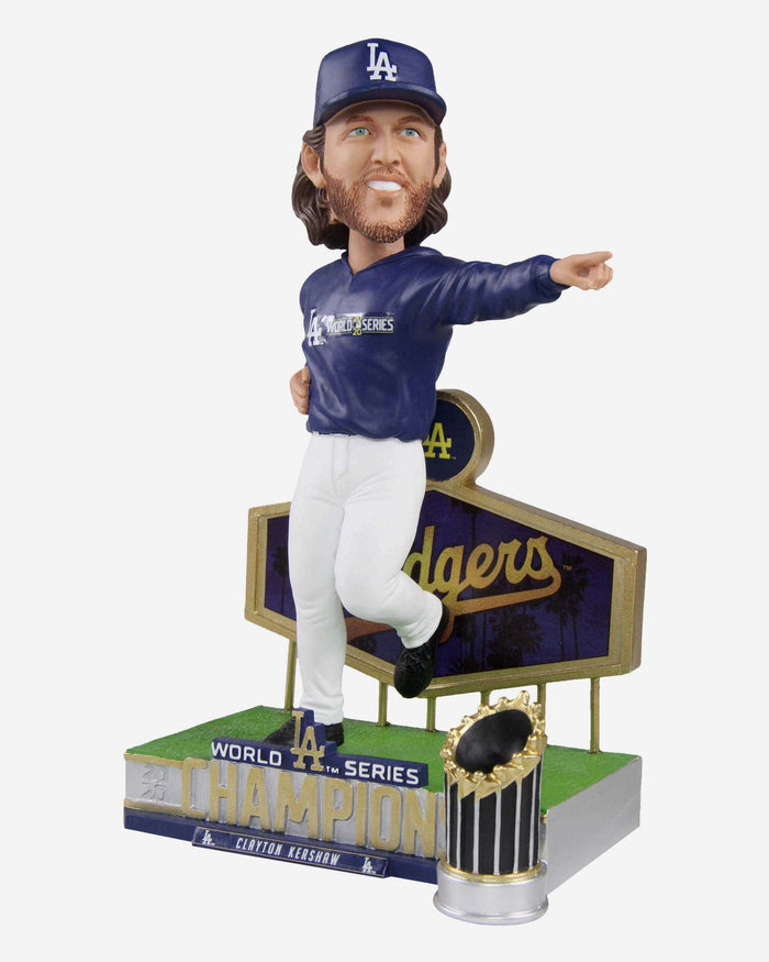 Clayton Kershaw Los Angeles Dodgers 2020 World Series Champions First Ring Bobblehead FOCO - FOCO.com