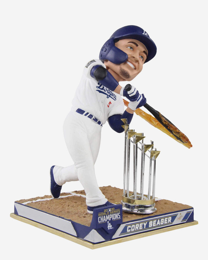 Corey Seager Los Angeles Dodgers 2020 World Series Champions Hot Bat Bobblehead FOCO - FOCO.com