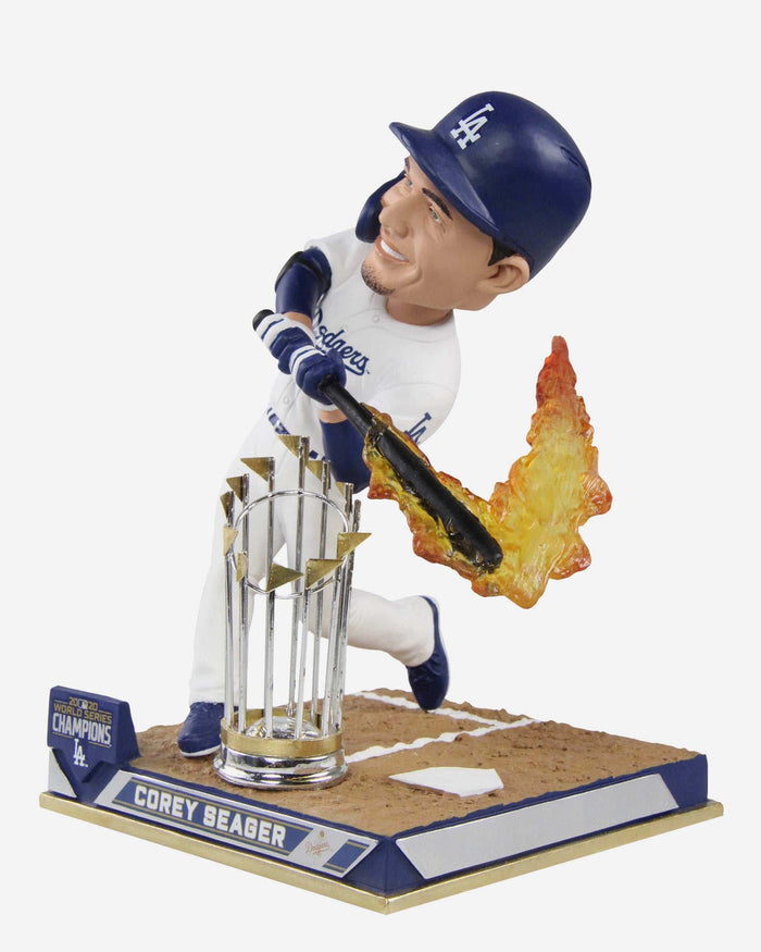 Corey Seager Los Angeles Dodgers 2020 World Series Champions Hot Bat Bobblehead FOCO - FOCO.com