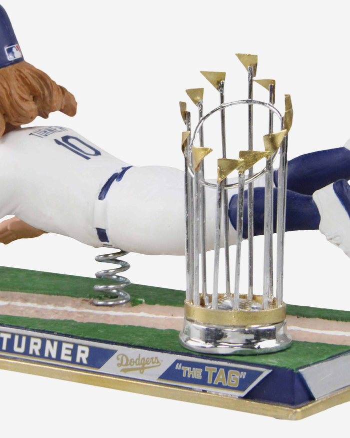 Justin Turner Los Angeles Dodgers 2020 World Series Champions Diving Tag Bobblehead FOCO - FOCO.com